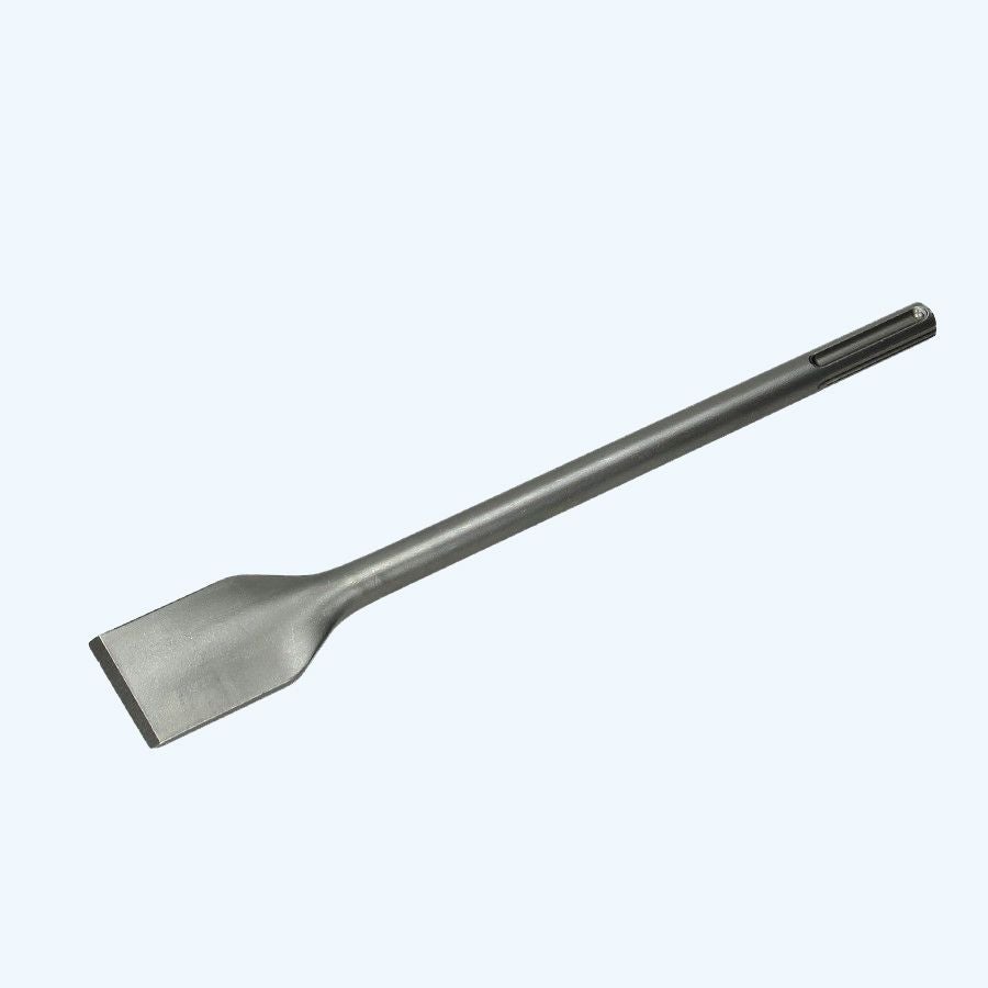 WERHE ® HEX28 Spatmeißel 75 x 400 mm Sechskant-Aufnahme 28 mm für Abbruchhammer