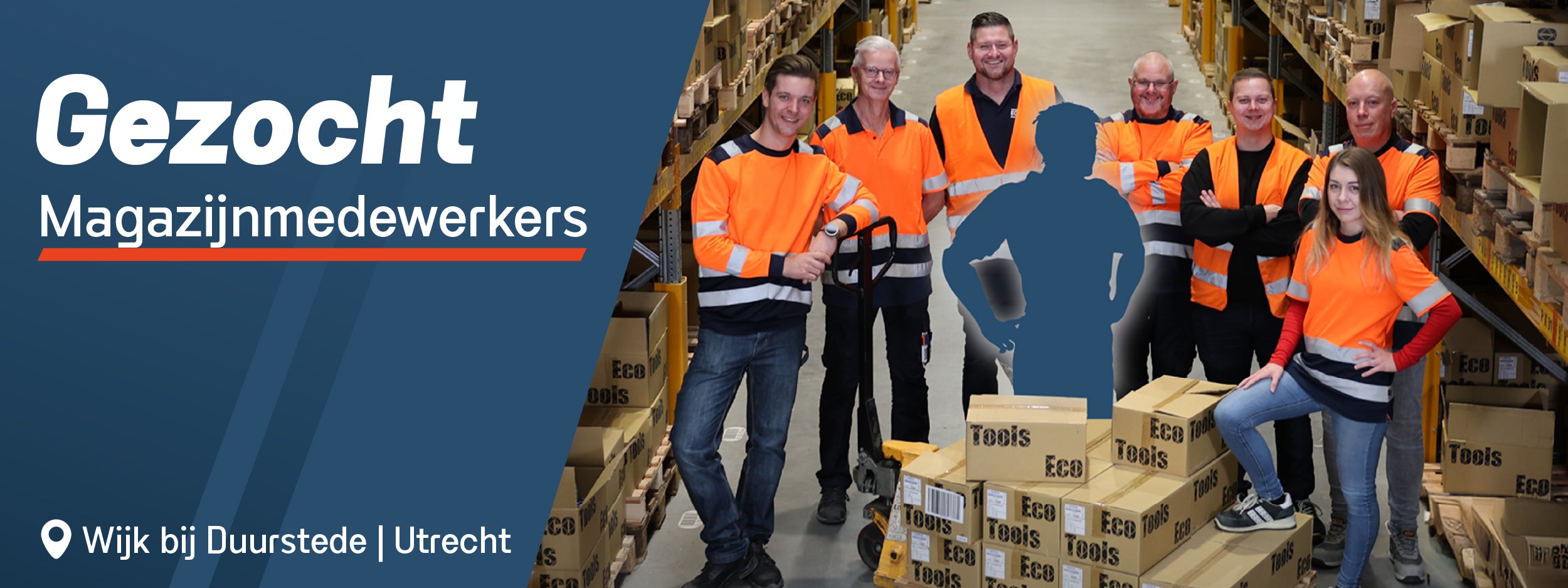 Werken in het magazijn bij EcoTools